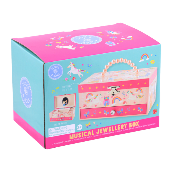Musical Jewellery Box with Drawer - Rainbow Fairy