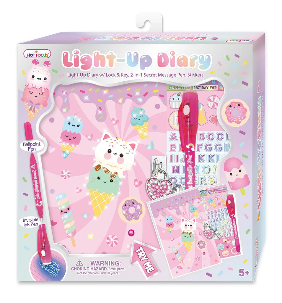 Hot focus Light Up Diary Sweets