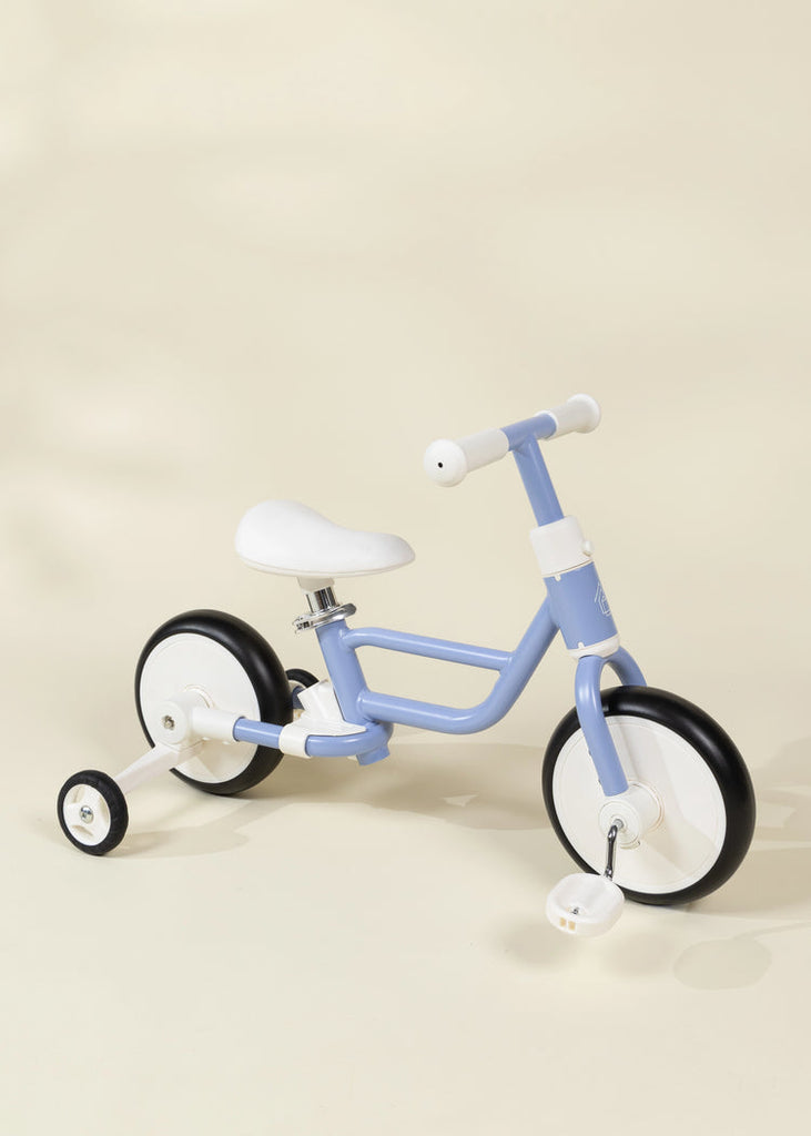 4-in-1 Tricycle with Push Handle & Training Wheels - Ocean