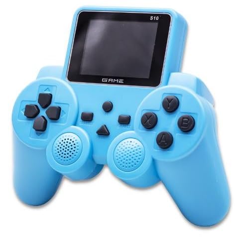 TMG Handheld Game Video Game 8-bit 520 in 1 Classic Retro Games Handheld Gamepad Game Console - 2.5 inch Screen Rechargeable AV TV Out(Blue)