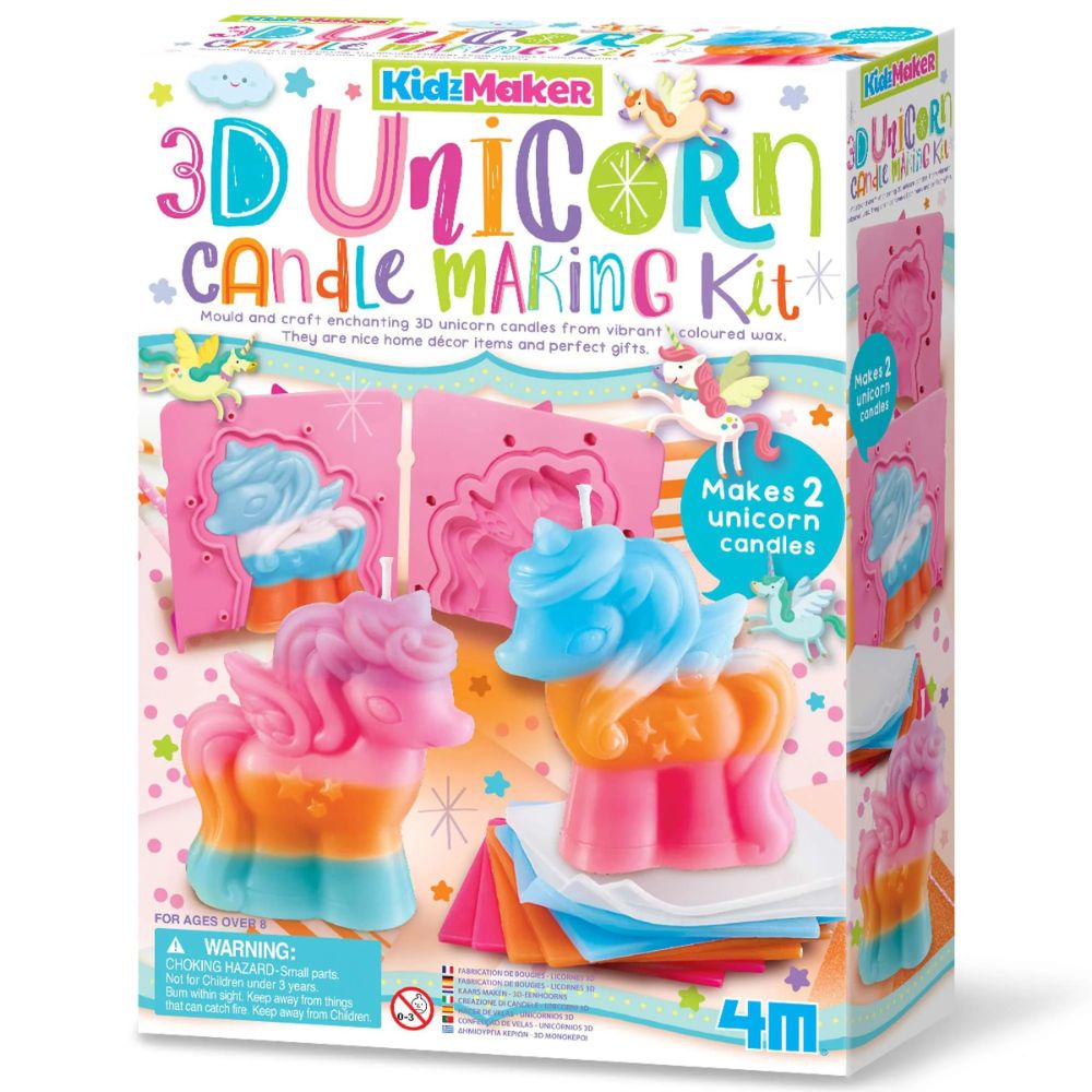 4M KidzMaker 3D Unicorn Candle Making Kit