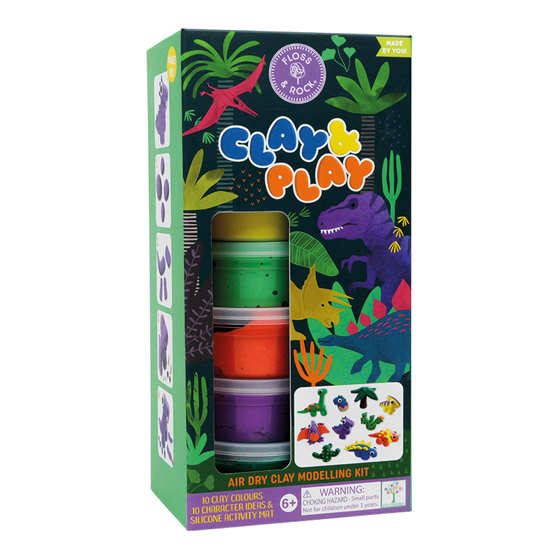 Floss & Rock Clay & Play - Dinosaur