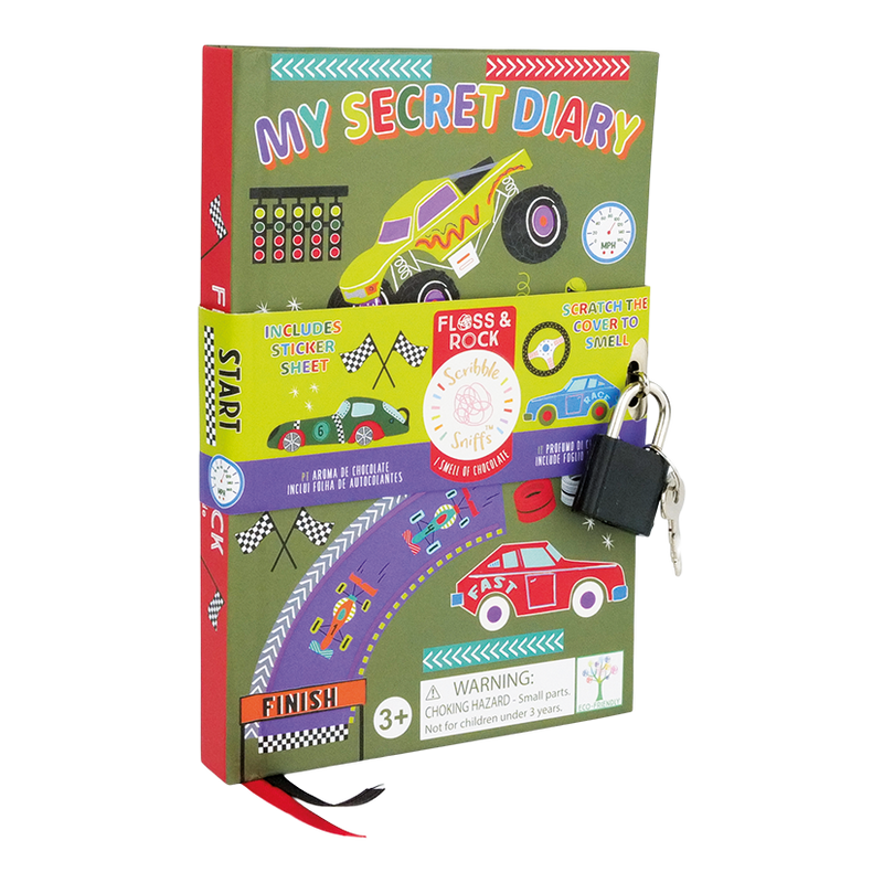 Floss & Rock Scented Secret Diary - Cars
