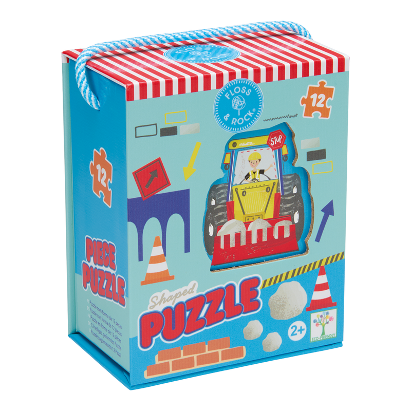 Floss & Rock 12pc Shaped Jigsaw Puzzle - Construction