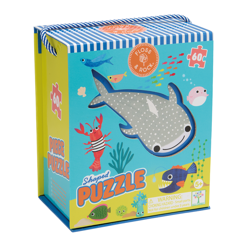 Floss & Rock 60pc Shaped Jigsaw Puzzle - Ocean