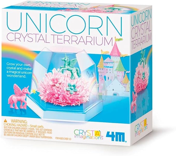 4M KidzMaker Unicorn Crystal Terrarium Kit