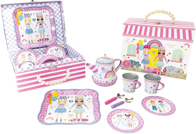 Floss and Rock Dolls House Musical Tea Set, 9 Pieces