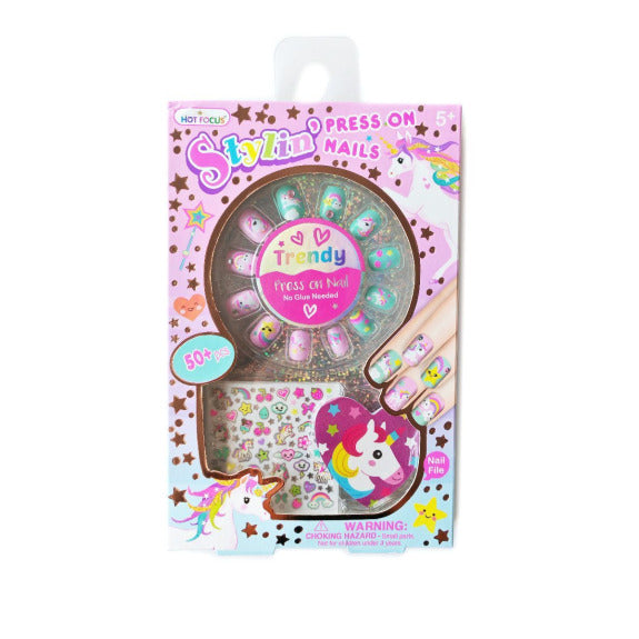 Hot Focus Unicorn Scented Stylin' Press On Nails