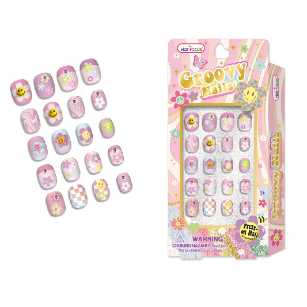 Hot Focus Groovy Flower Groovy Nails