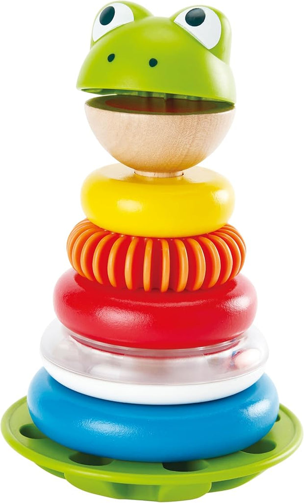 Hape Mr. Frog Stacking Rings Wooden Toy for Toddlers