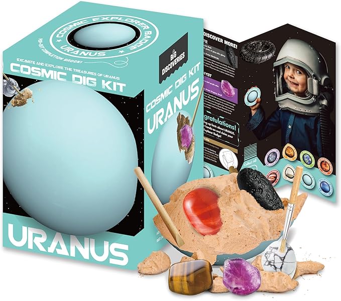 Cosmic Dig Kit by Big Discoveries - Explore The Planets of The Solar System with Gem & Fossil Excavation Kits for Kids