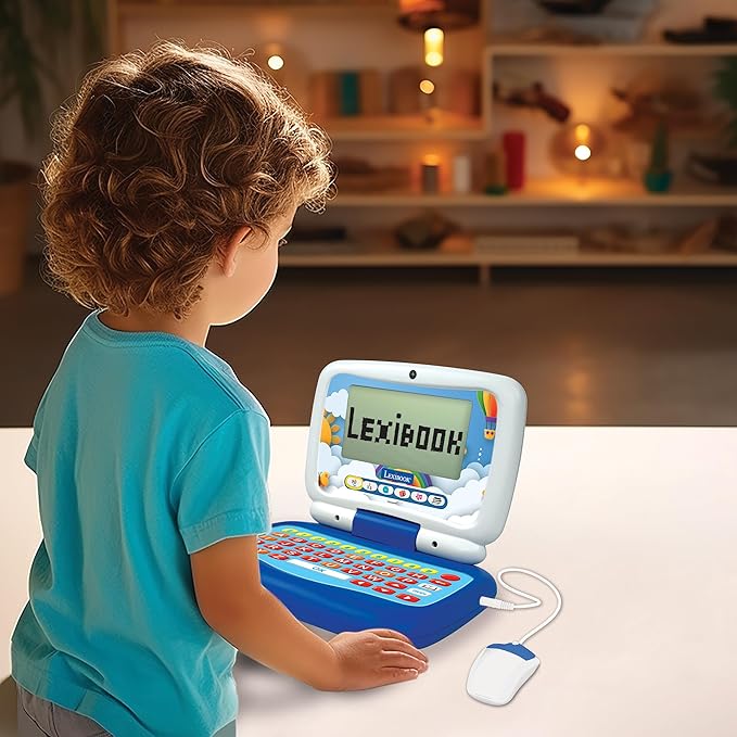 Lexibook Jr LEXIBOOK, Power Junior, Bilingual Educational Laptop ENGLISH/FRENCH wi ...