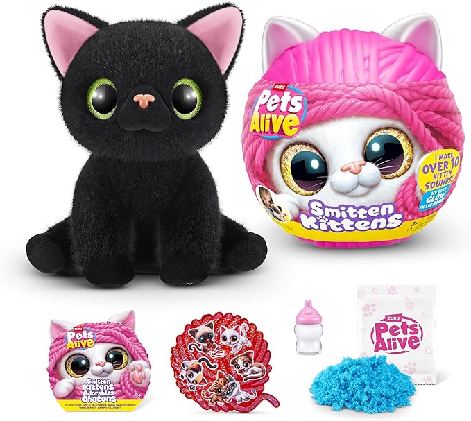 Pets Alive Smitten Kittens Surprise (Bombay Cat Lucky) by ZURU Nurture