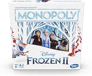Monopoly Game: Disney Frozen 2 Edition Board Game for Ages 8 and up