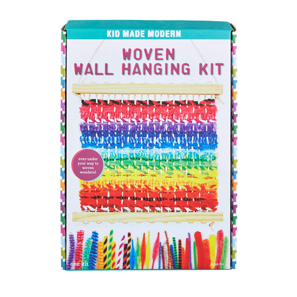 Craft Kits - Kid Made Modern Woven Wall Hanging Craft Kit - Arts and Craft Toys - Weaving for Kids