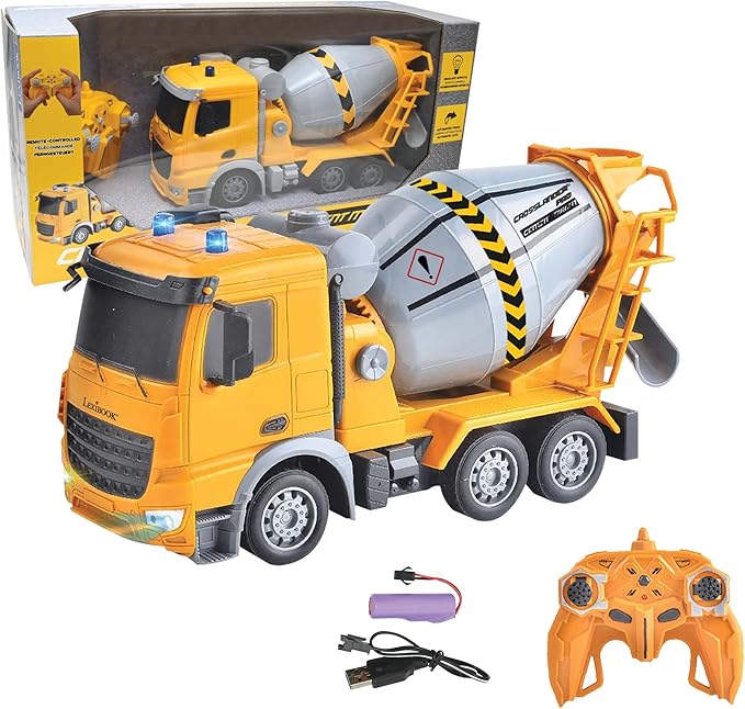Lexibook, Crosslander® Pro RC Concrete Mixer Remote Control Truck