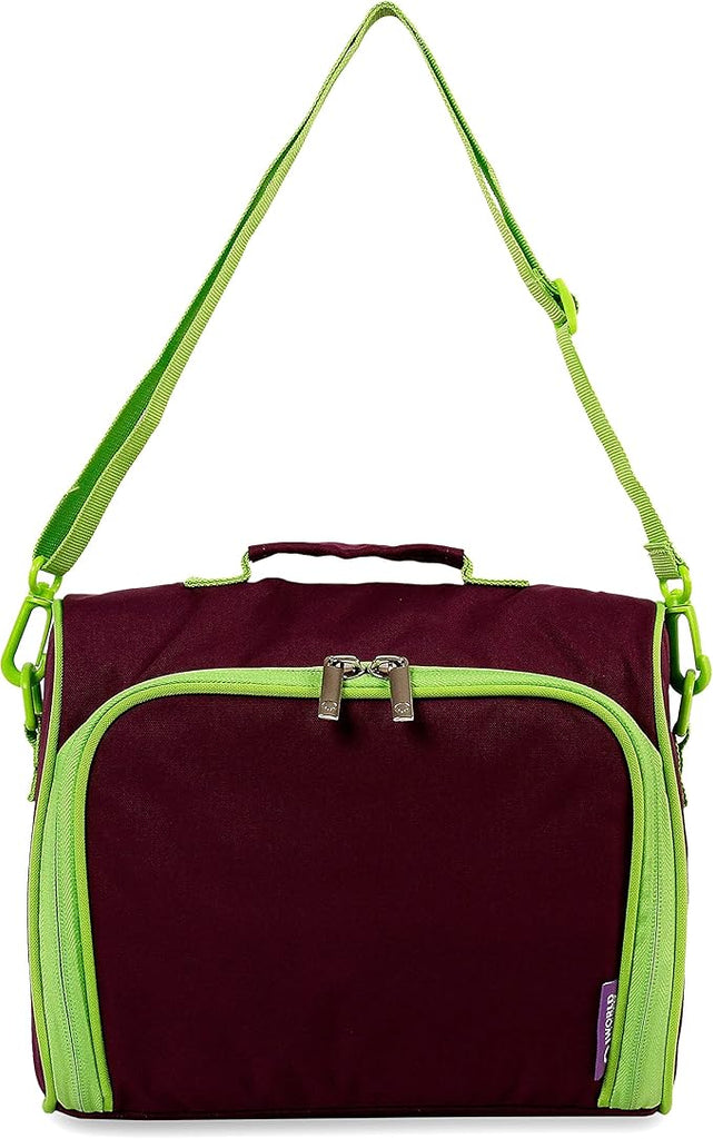 J World New York Casey Girls Lunch Bag. Cute Insulated Lunch-Box for Women, Purple