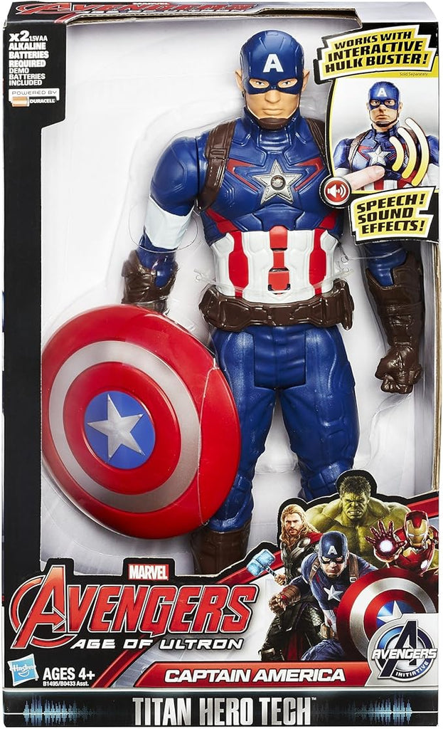 Hasbro Marvel Avengers Age of Ultron Titan Hero Tech Captain America 12 Inch Figure