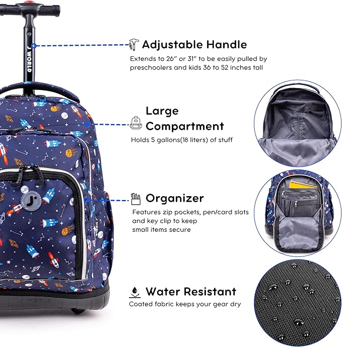 J World Lollipop Kids Rolling Backpack & Lunch Bag Set for Elementary – The Little Big Kid Company J World Lollipop Kids Rolling Backpack & Lunch Bag Set for Elementary – The Little Big Kid Company