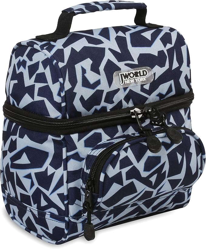 J World Corey Kids Lunch Bag. Insulated Lunch-Box for Boys and Girls, Crush
