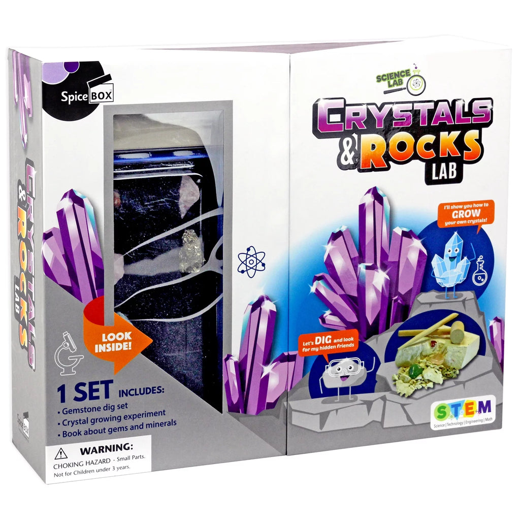 SCIENCE LAB CRYSTALS AND ROCKS KIT