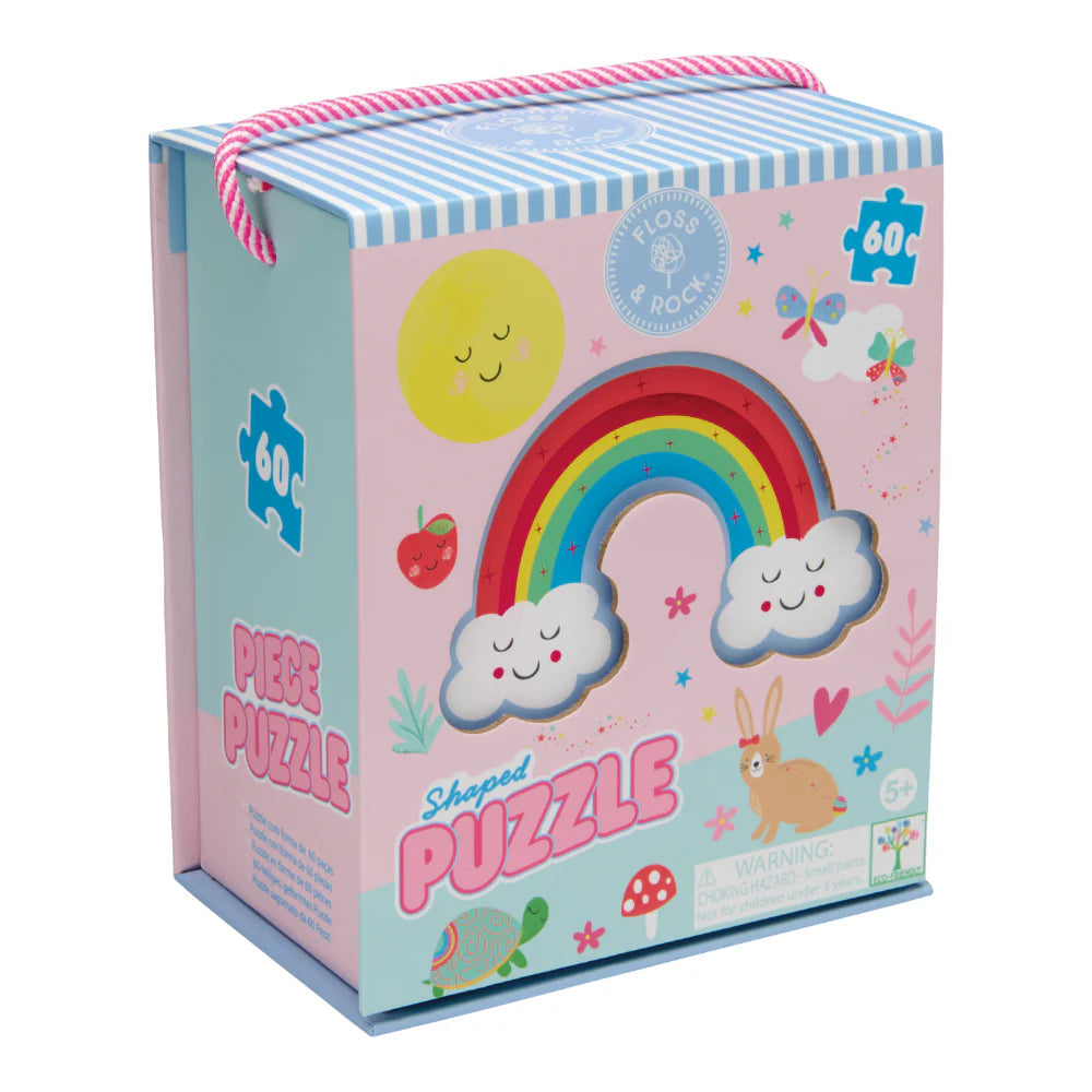 60 pc Shaped Jigsaw Puzzle - Rainbow Fairy - Floss & Rock