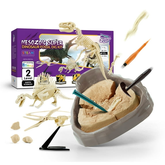Hape: Science Can: Mesozoic Super Dinosaur Fossil Dig Kit
