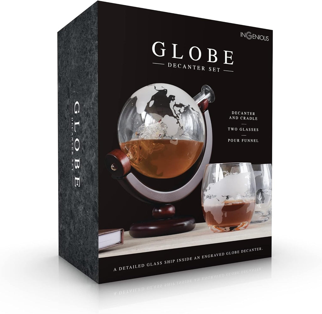 InGenious Globe Decanter and Whisky Tumbler Set
