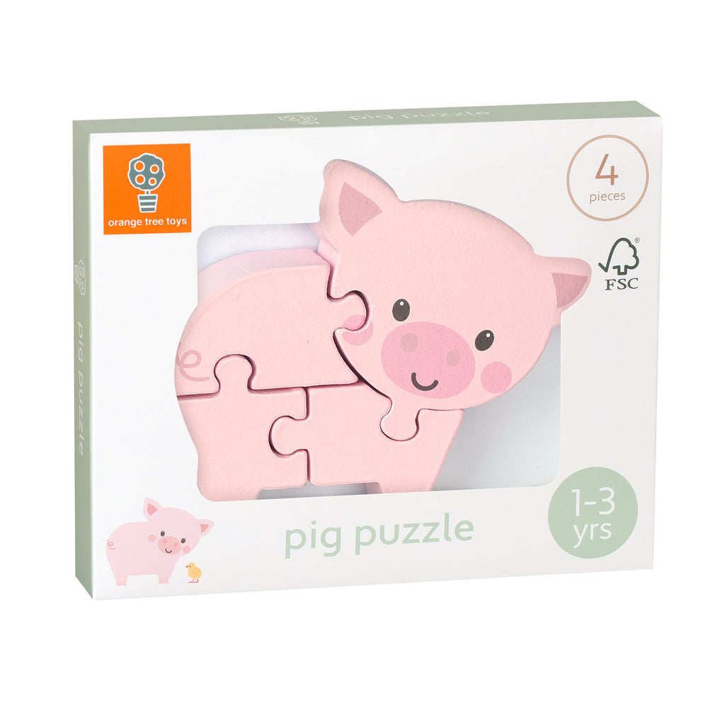 Pig Wooden Puzzle