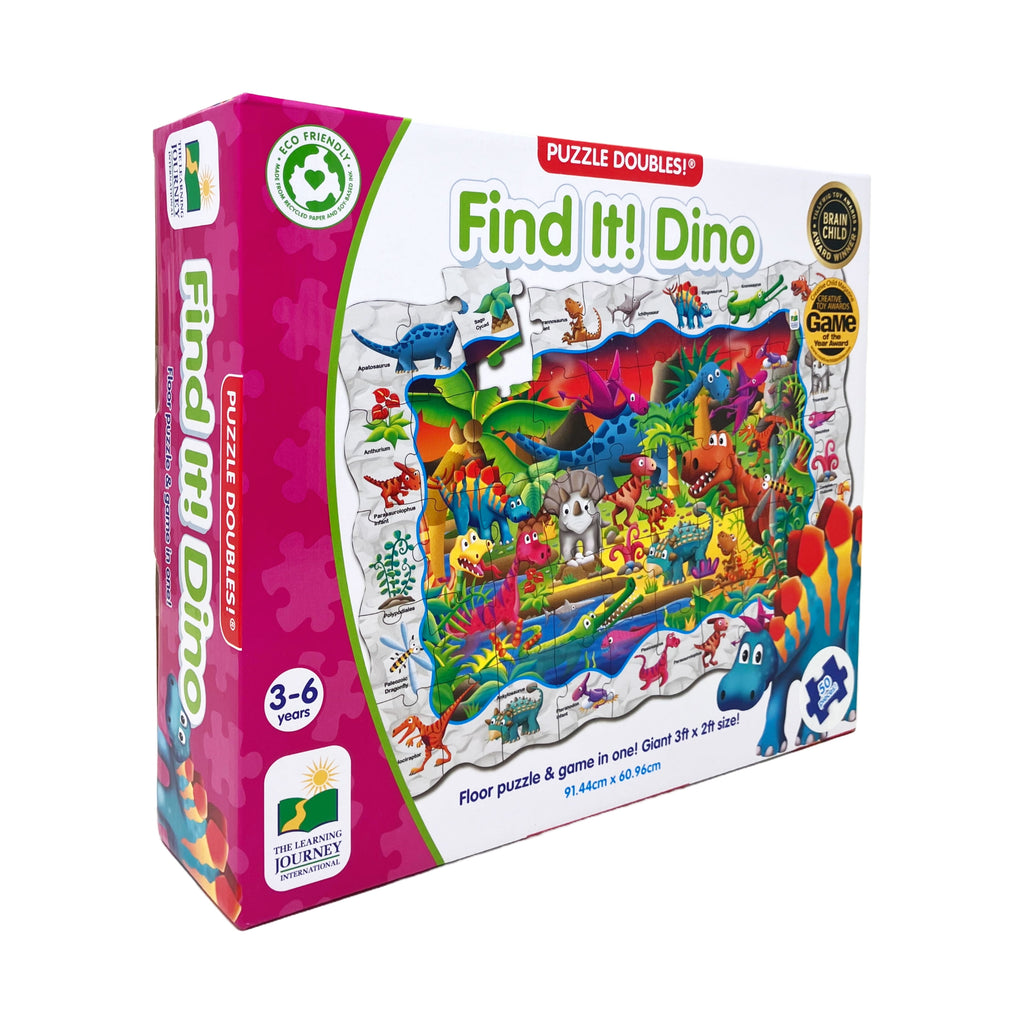 The Learning Journey Puzzle Doubles-Find It! Dinosaurs