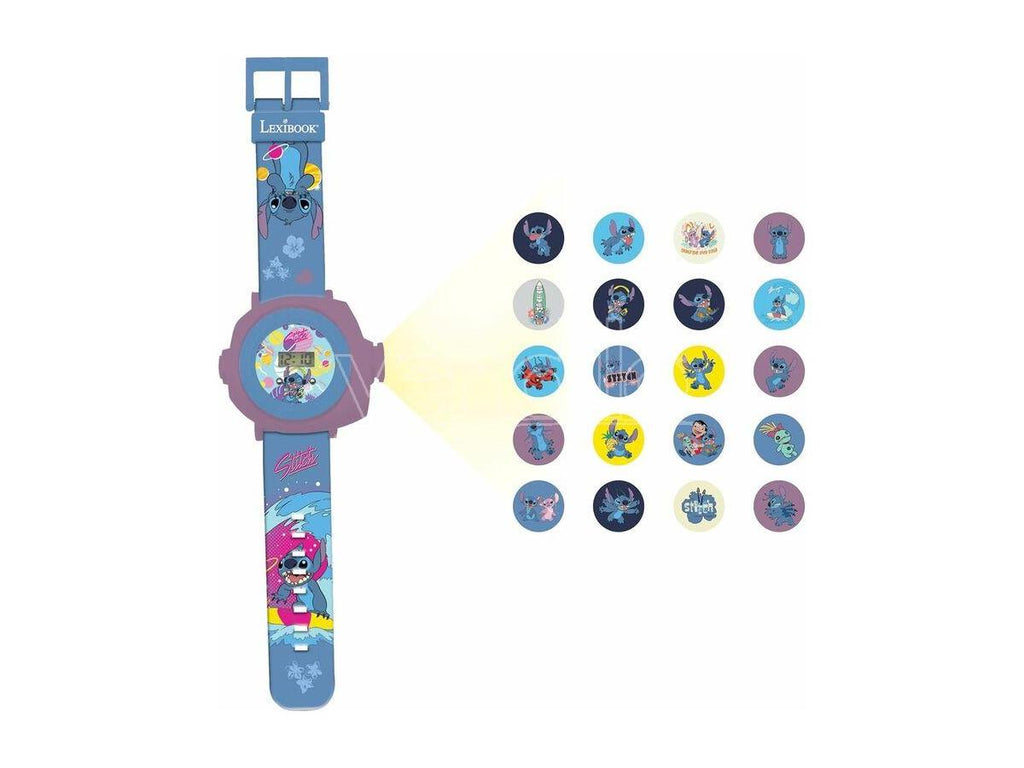 Disney Stitch digital projector clock Lexibook