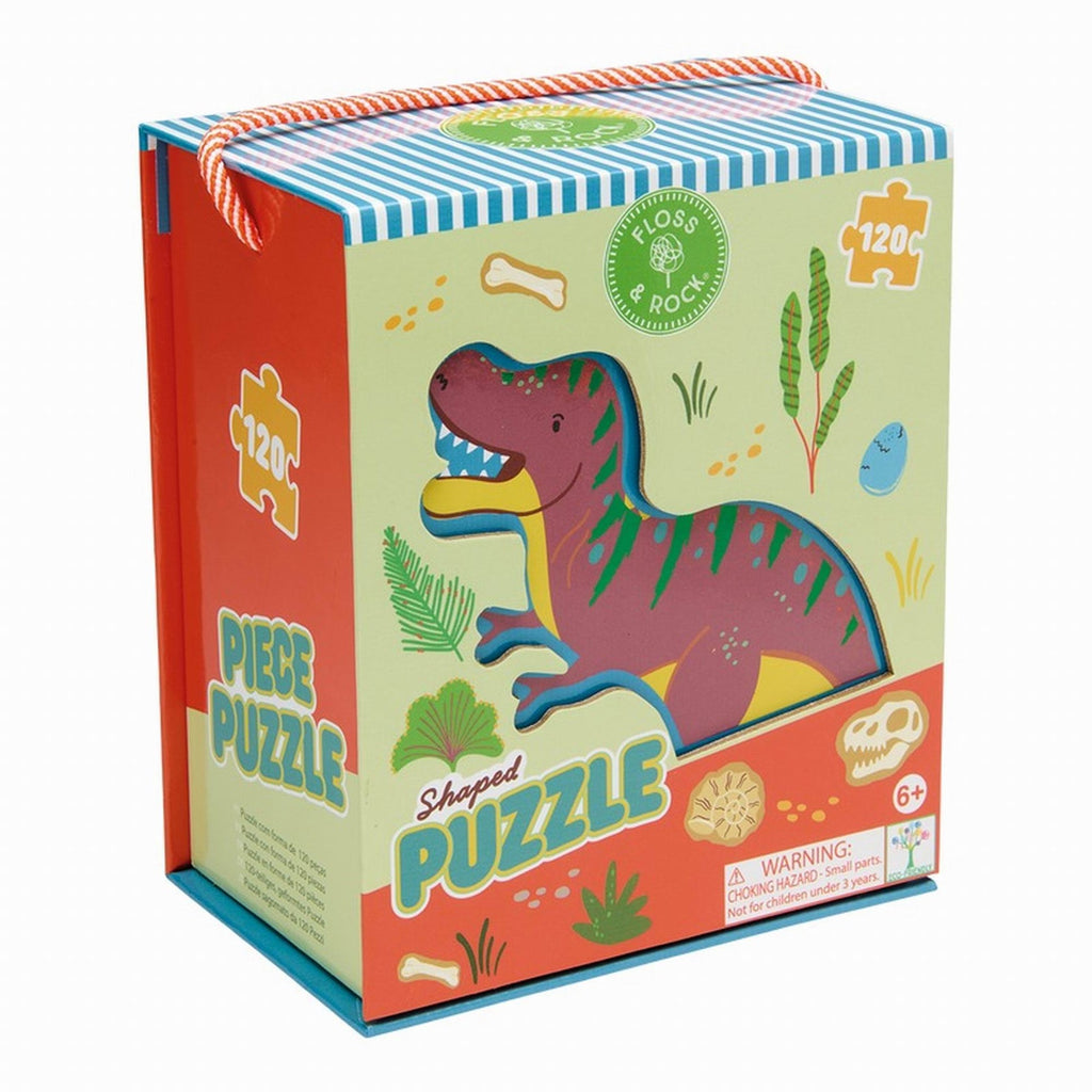 Floss & Rock 120-piece Shaped Puzzle - Dino