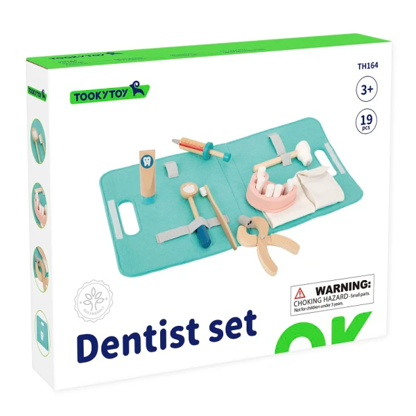WOODEN DENTIST SET